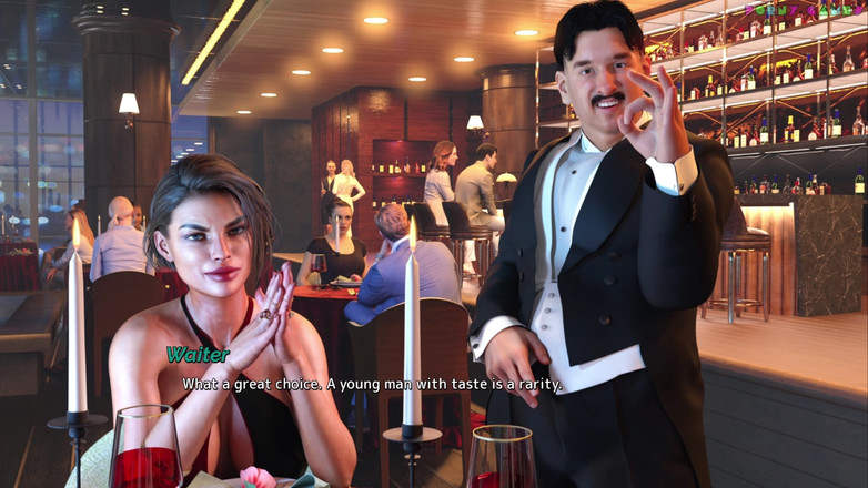 Porny Games: Lisc - Labă cu picioarele la restaurant, Sub masa 9