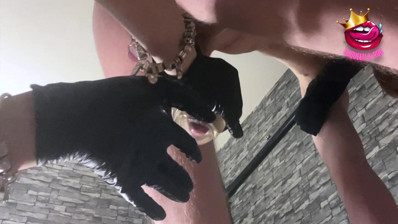 Mistress_BJQueen: Ordeño de polla restringida de cerca a múltiples orgasmos arruinados