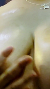 Boob Bounce Oil and Tied Tits