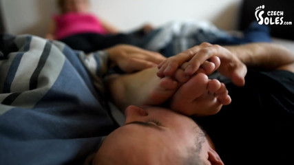 Czech Soles - foot fetish content: Tickling submission fight - boy vs girl