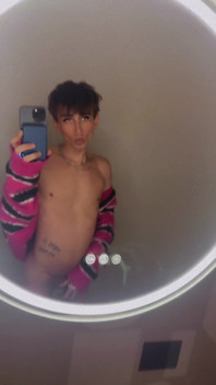 Femboy in Coffee Shop Public Bathroom