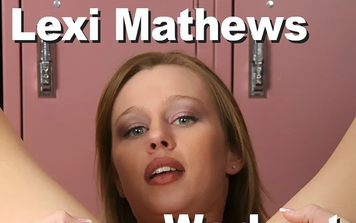 Edge Interactive Publishing: Lexi Mathew's workout, strip, pink dildo masturbation