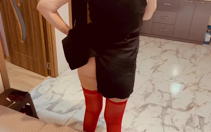 sexalko: My Stepmom in Red Stockings Turned Me on and Allowed...