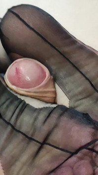 Fullfashion Nahtnylon Footjob
