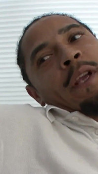Ebony skin Adrian sucks and fucks black cock to enjoy cum