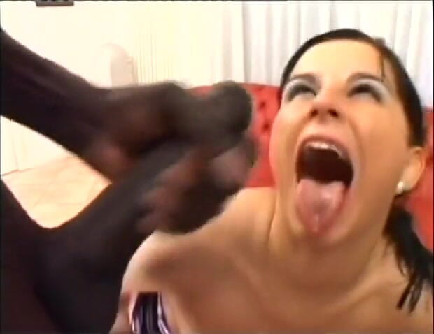 First Black Sexperience: Brunette does interracial DP with a black stud and white...