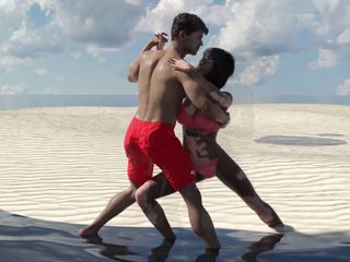 3D cartoon porn: My Dorm 90 - Beach Ball Game and Dance Show