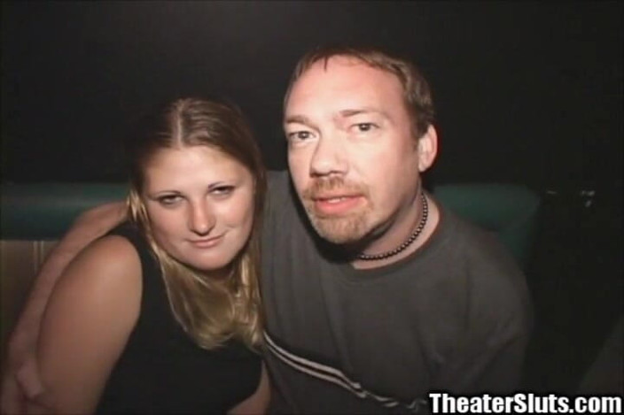 Theater Sluts: Teen Chained Leash Hot Nipple Gangfuck Blowbang Theater Whore!