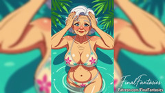 AI Porn: Nenek animasi genit dengan bikini