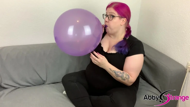 Abby Strange: Looner Fetish: Big Balloon Non Pop