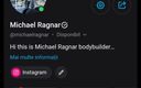 Michael Ragnar: Pulă grasă ejaculează pe My Abs
