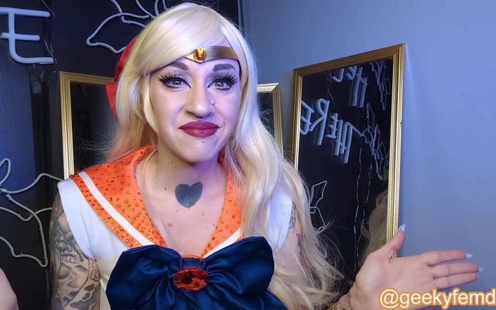 Geeky Femdom: Sailor Venus Cucks Tuxedo Mask