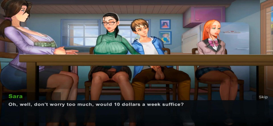 Hentai World: Taffy tales tetamu melancap di bawah meja