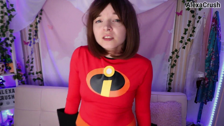 AlexaCrush: Mrs Incredible Sucks Syndrome POV Facial and Blowjob