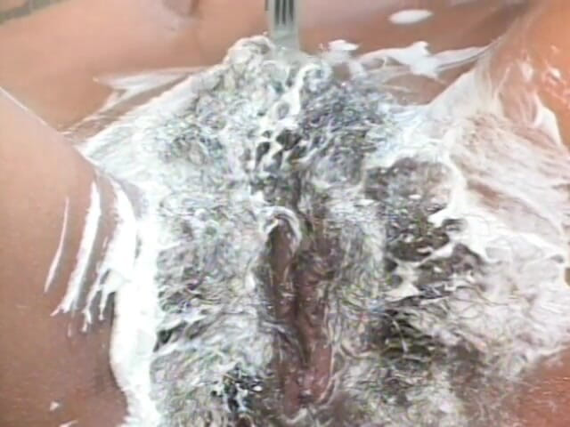 Best Butts: Fetish scene with a black babe getting her bush shaven...