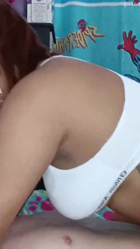Latina Girlfriend in Sexy White Lingerie