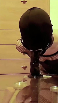 Cock Hole Is Open for Customers - Ring Gagged Cock Slut Rides Again