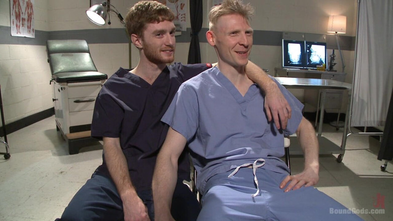 Bound gods: Powerlessly Bound Seamus O'reilly Fisted on the Hospital Night Shift