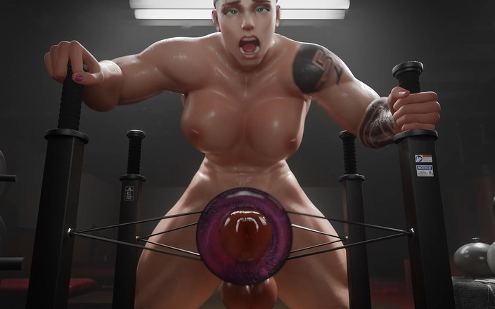 Hatano Oshidax: Nyl 热辣的大屁股健身房荡妇在性爱机器上狂野 - 激烈的性爱，甜美的屁股渴望鸡巴和射精