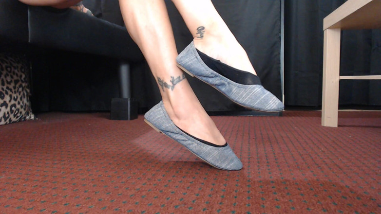 Abby Anna: Ballet flats liner socks shoeplay
