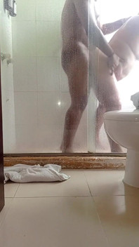 Fucking a MILF Stepmother in the Hotel Bathroom