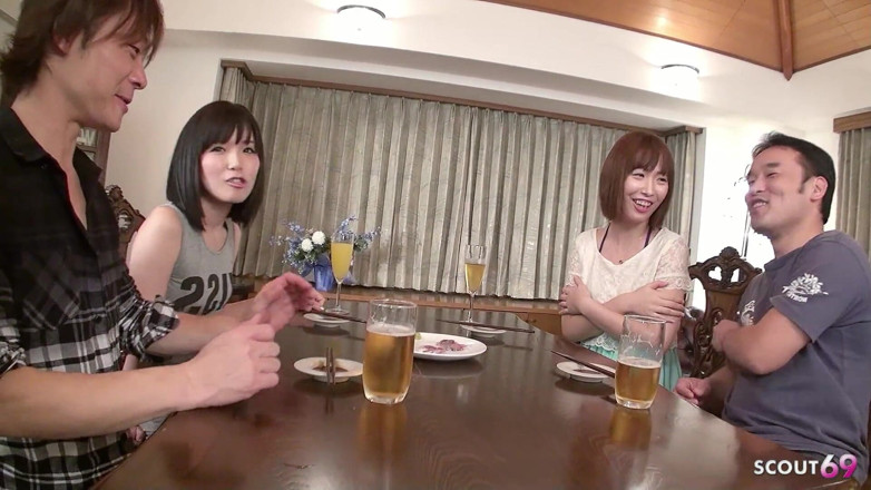 Asian porn collection: Skinny Japanese Teens Fucked Hard in Foursome Uncensored and Get...