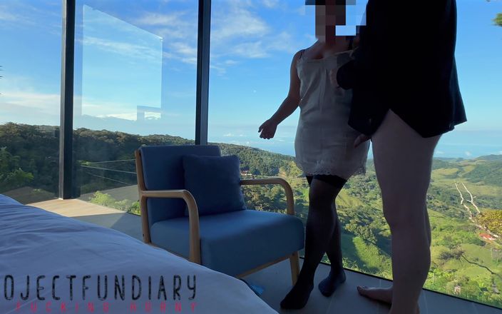 Projectsexdiary: Baculatá sekretářka v hedvábných šatech má sex s šéfem na vrcholu světa -...