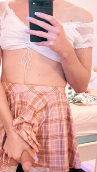 Sissy Teen Girl Exposes Her Big Dick