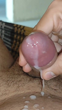 Super Slow Motion in Massive Male Orgasm.