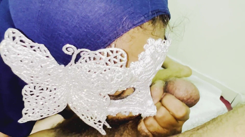 Immfuck: Indiana musulmana hijab deepthroat regina è tornata, sperma in bocca, grandi...