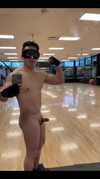 Flexing in Gym