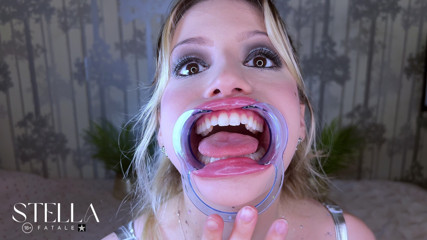 Stellafatale: Teeth Fetish Extreme Close-up Dental Examination