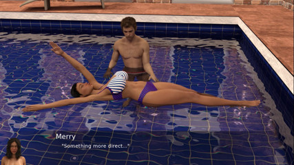 Porny Games: Project hot wife - Busty babe learns to swim (29)