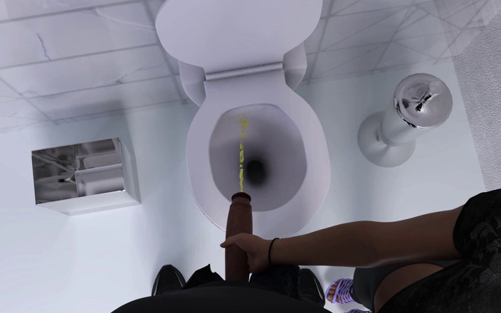 3D Cartoon Porn: Asrama saya 254: Kongkek daphne bertiga pertama Mark &amp; Kiara Urine Hold