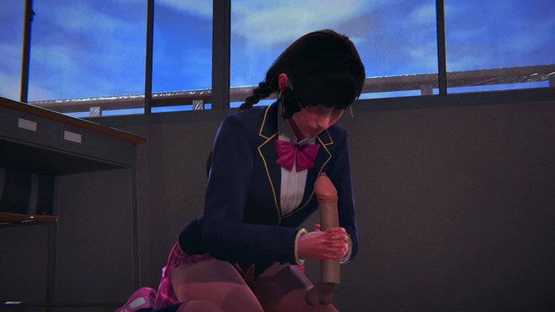 Waifu club 3D: DVA ngocok kontolmu di kelas