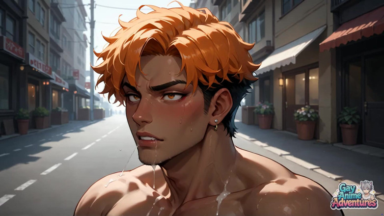 Gay Anime Adventures: 啪啪啪，肌肉男的城市精液狂欢将成为年度最热辣、最凌乱的同性恋XXX！