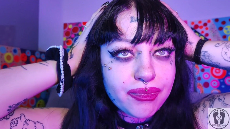 All You Can Fetish: Näsa fetisch Deedeelove gotisk skönhetsflicka