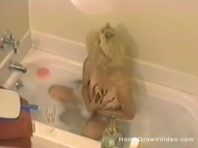 Homegrown Vintage: A Big Boobs Blonde Jerks off with a Big Black...