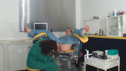 Rubber & Clinic Studio - 1ATOYS: Kinky anal exam with ultrasound