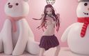 Mmd anime girls: Mmd R-18 fete anime clip sexy cu dans 122