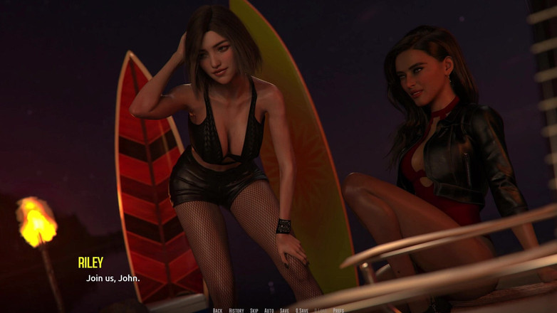 3D Cartoon Porn: Dominos Beach 5 Sfw Walkthrough: Jhon Ketemu Sama Teman Baru Gang...