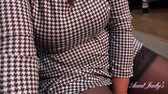 Auntjudys - 和丰满的多毛胖熟女cassy Hill一起从俱乐部回家（第一人称视角）