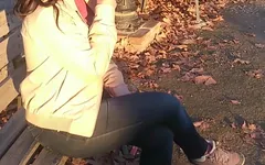 Homemade sextape with curvy girl from the street and cumshot