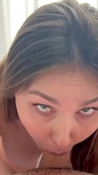 Stepmom Sucks Stepson's Cock in POV