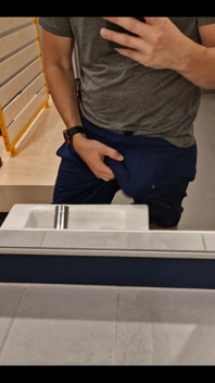 At the Gym Without Underwear Is Fun!