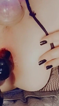 Sklavins Plays with Her Holes for Her Master