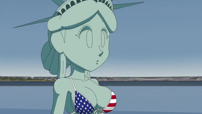 PixelAftDark: 4th of July by Statue of Liberty Hentai Animation