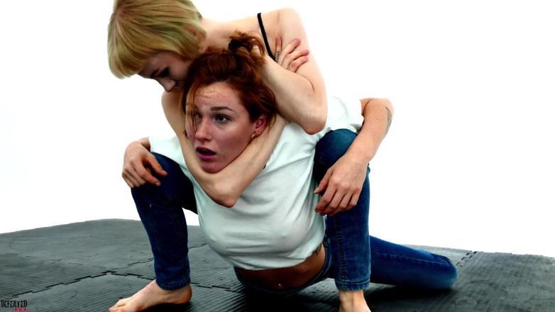 Defeated Sex Fight: ลิลิธ & แมรีล - สาวผมแดงเซ็กซี่ปะทะสาวผมบลอนด์สุดเงี่ยน ชอบสู้กันมันส์