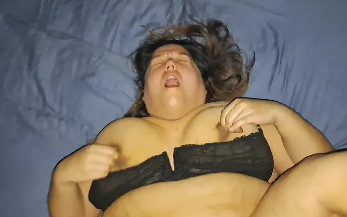 Real homemade BBW BBC porn: WildEnglishBBW BBC Nata4sex fingering licking pounding my pussy in fishnet...