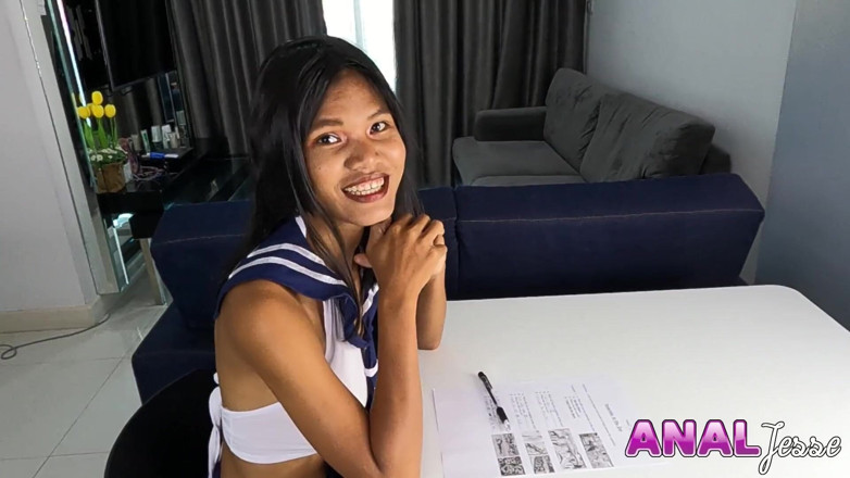 Jesse Thai: Naughty Asian collegegirl roleplay anal